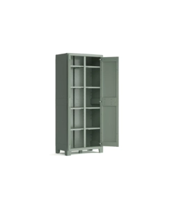 Armadio in resina alto multispace keter "planet" grigio, 80x44x182 cm